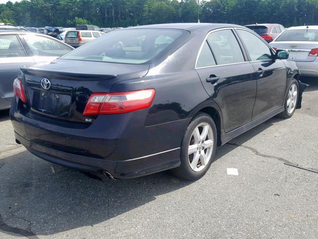 4T1BE46K88U209447 - 2008 TOYOTA CAMRY CE BLACK photo 4