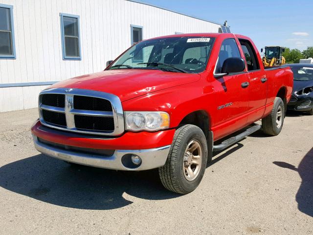 1D7HU18N85S349292 - 2005 DODGE RAM 1500 S RED photo 2