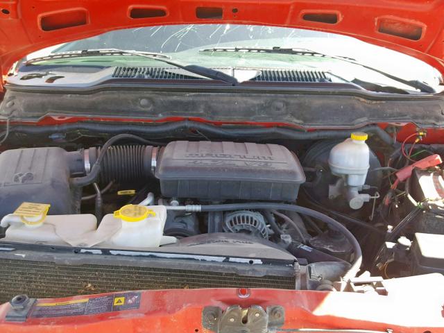 1D7HU18N85S349292 - 2005 DODGE RAM 1500 S RED photo 7