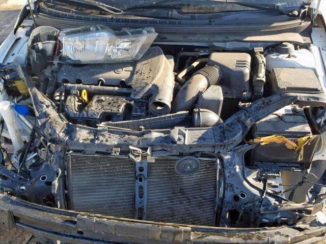 KNAFU4A25A5821151 - 2010 KIA FORTE EX WHITE photo 7