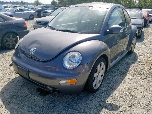 3VWDD21C43M438822 - 2003 VOLKSWAGEN NEW BEETLE ვერცხლისფერი ფოტო 2