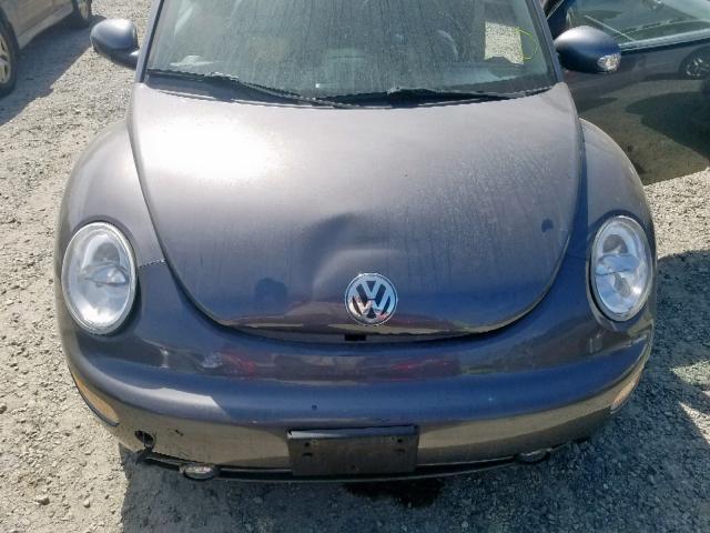 3VWDD21C43M438822 - 2003 VOLKSWAGEN NEW BEETLE ვერცხლისფერი ფოტო 7