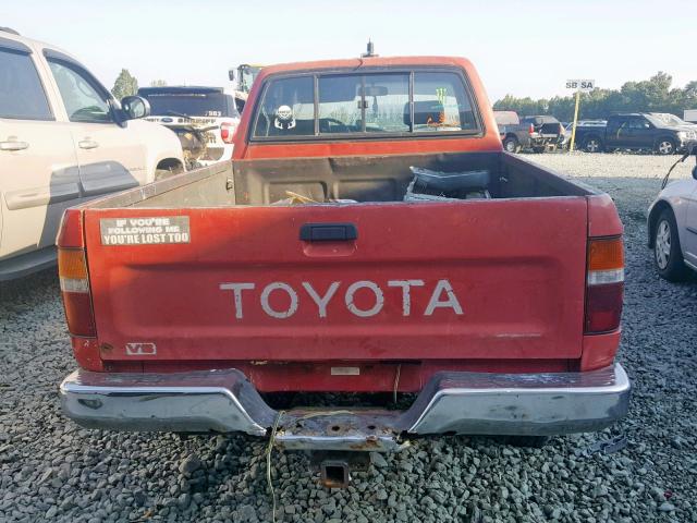 JT4VN13D5M5063289 - 1991 TOYOTA PICKUP 1/2 RED photo 6