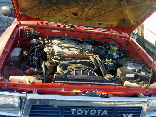 JT4VN13D5M5063289 - 1991 TOYOTA PICKUP 1/2 RED photo 7