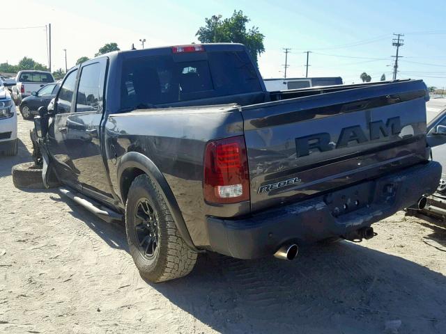 1C6RR6YT3JS160949 - 2018 RAM 1500 REBEL GRAY photo 3