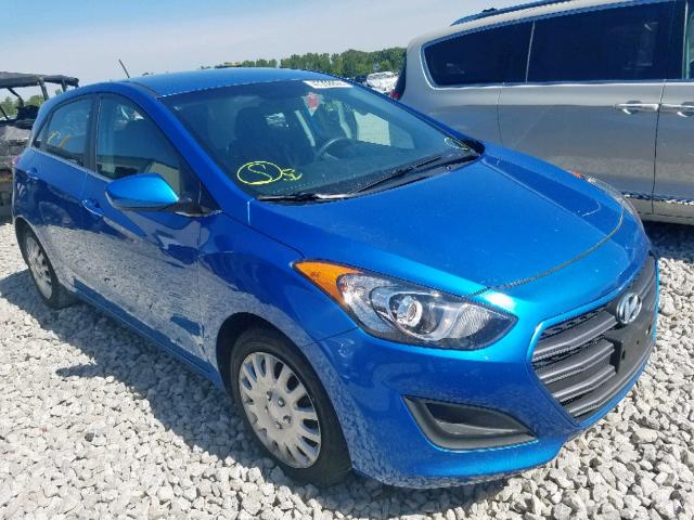 KMHD35LH8HU347678 - 2017 HYUNDAI ELANTRA GT BLUE photo 1