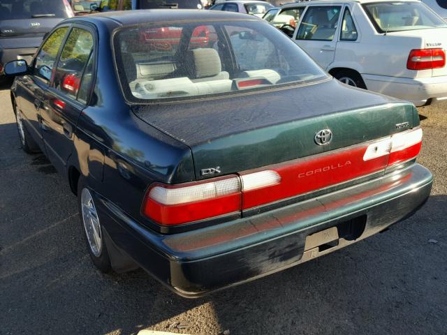 1NXBB02E9VZ568786 - 1997 TOYOTA COROLLA DX GREEN photo 3