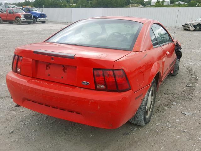 1FAFP40401F178303 - 2001 FORD MUSTANG RED photo 4