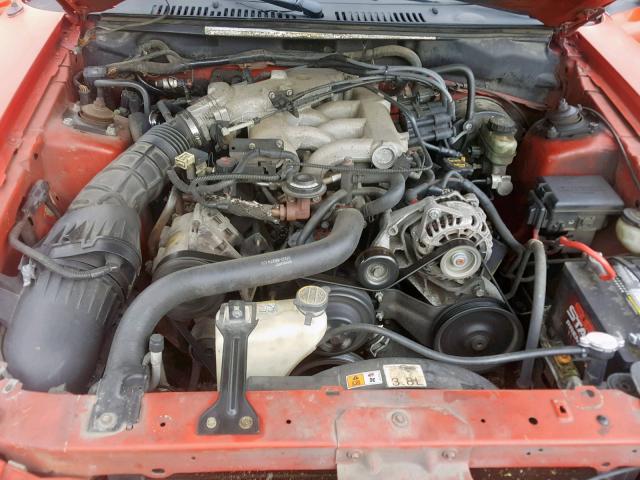 1FAFP40401F178303 - 2001 FORD MUSTANG RED photo 7