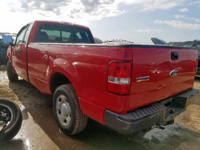 1FTRF12217NA83073 - 2007 FORD F150 RED photo 3