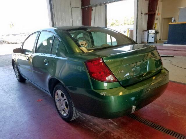 1G8AJ52F74Z147573 - 2004 SATURN ION 2 GREEN photo 3