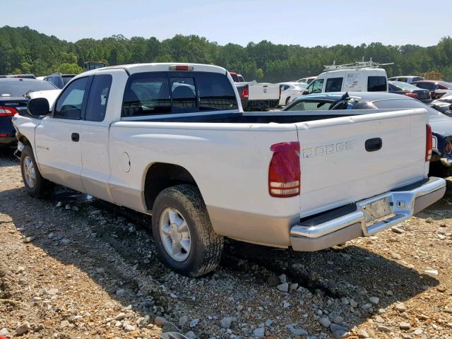 1B7GL23Y4VS173633 - 1997 DODGE DAKOTA WHITE photo 3