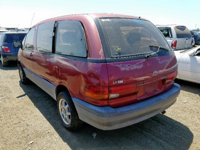 JT3AC14R7S1196806 - 1995 TOYOTA PREVIA LE RED photo 3