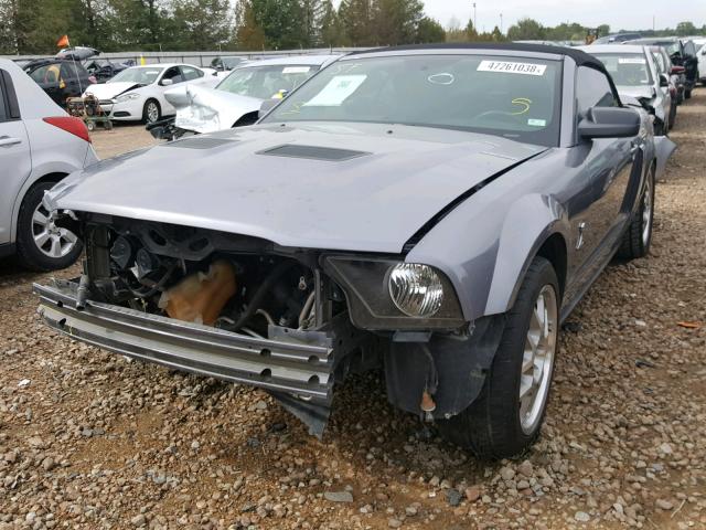 1ZVHT89S875249315 - 2007 FORD MUSTANG SH GRAY photo 2