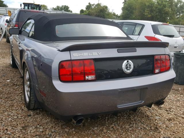 1ZVHT89S875249315 - 2007 FORD MUSTANG SH GRAY photo 3