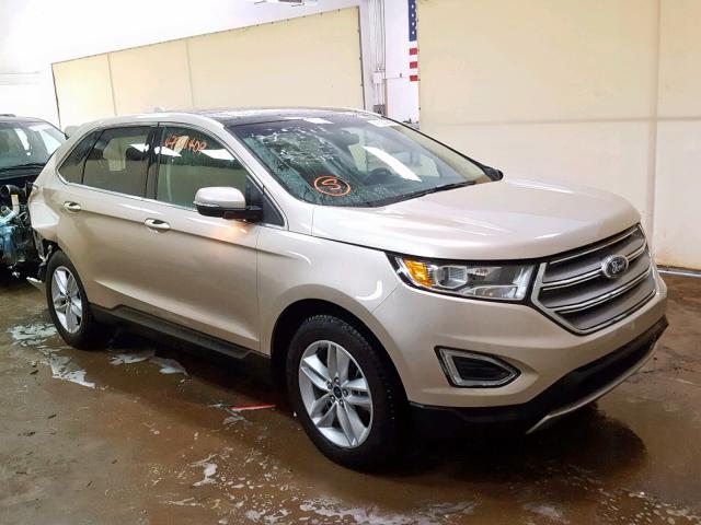 2FMPK4J83HBB51599 - 2017 FORD EDGE SEL TAN photo 1