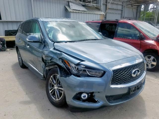 5N1DL0MM1KC552464 - 2019 INFINITI QX60 LUXE BLUE photo 1