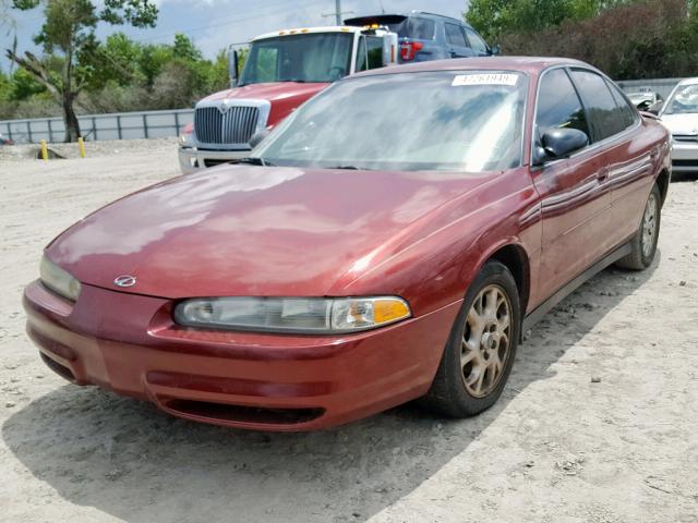 1G3WH52HX2F163886 - 2002 OLDSMOBILE INTRIGUE G BURGUNDY photo 2