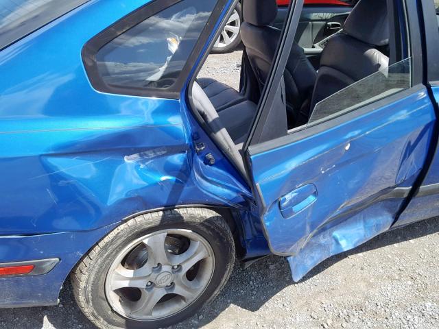 KMHDN56D85U145261 - 2005 HYUNDAI ELANTRA GL BLUE photo 9