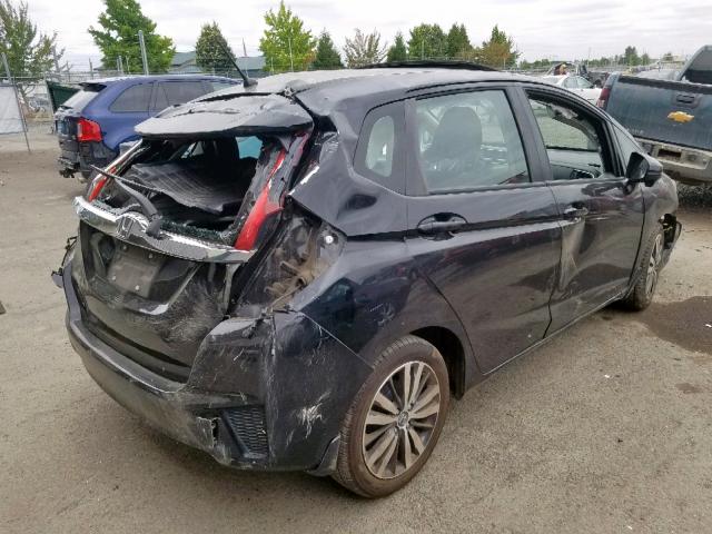 3HGGK5H8XFM763568 - 2015 HONDA FIT EX BLACK photo 4