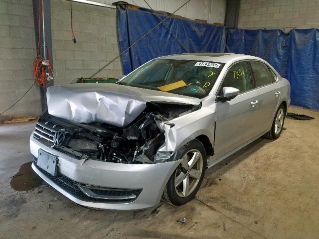 1VWBP7A39CC031110 - 2012 VOLKSWAGEN PASSAT SE SILVER photo 2