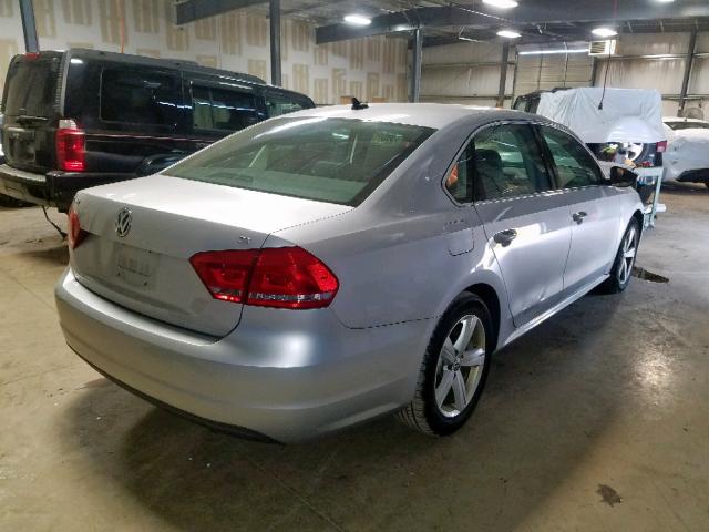 1VWBP7A39CC031110 - 2012 VOLKSWAGEN PASSAT SE SILVER photo 4