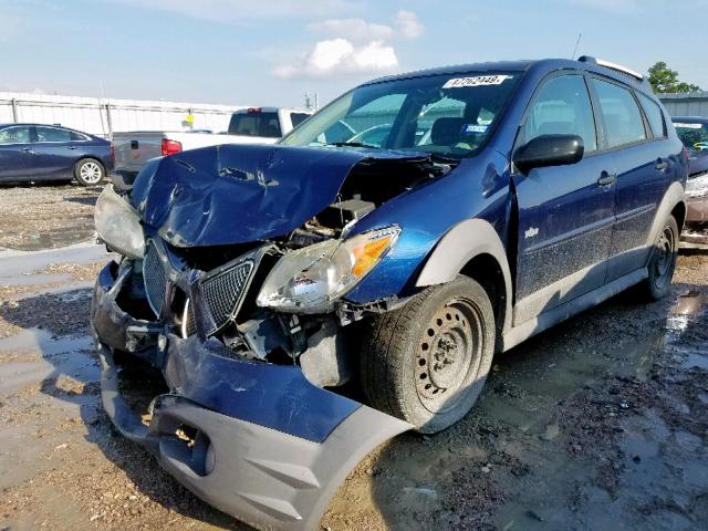 5Y2SL63825Z471364 - 2005 PONTIAC VIBE BLUE photo 2