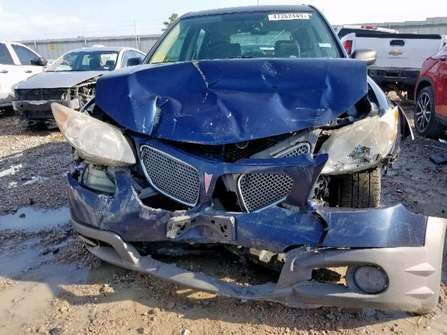 5Y2SL63825Z471364 - 2005 PONTIAC VIBE BLUE photo 9