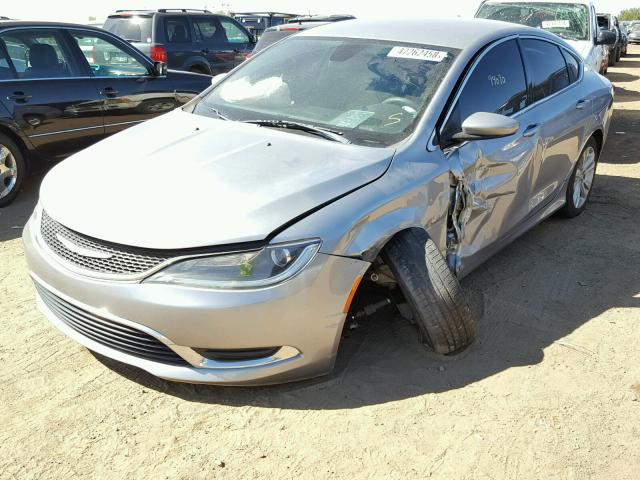 1C3CCCAB3FN690767 - 2015 CHRYSLER 200 LIMITE SILVER photo 2