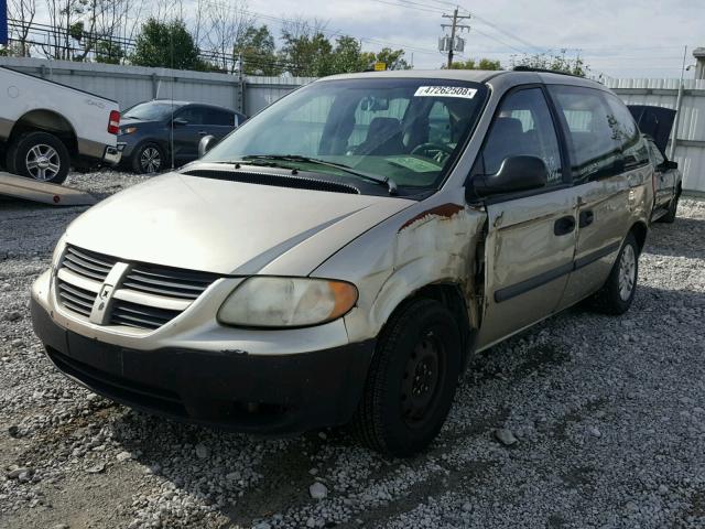 1D4GP25R95B213962 - 2005 DODGE CARAVAN SE GOLD photo 2