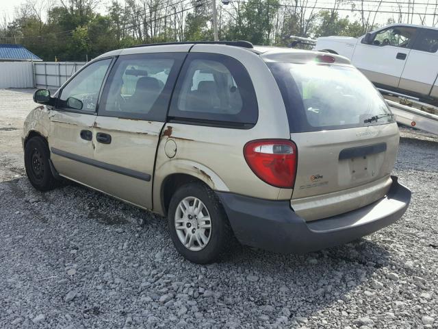 1D4GP25R95B213962 - 2005 DODGE CARAVAN SE GOLD photo 3