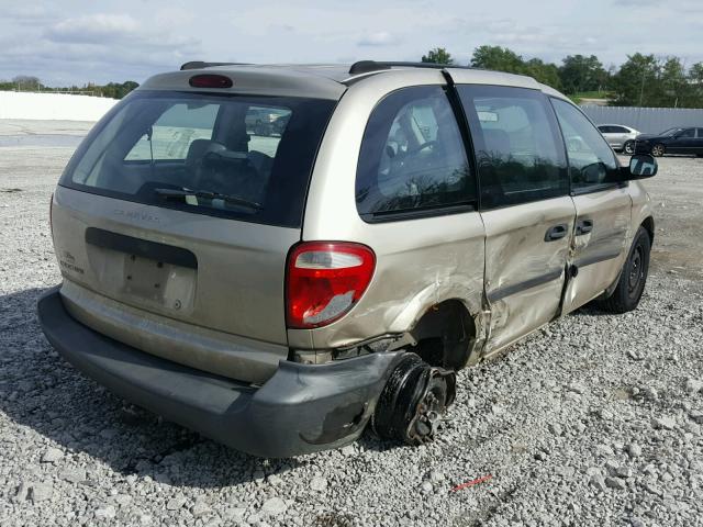 1D4GP25R95B213962 - 2005 DODGE CARAVAN SE GOLD photo 4