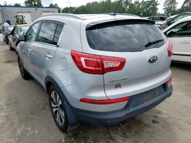 KNDPC3A21D7397013 - 2013 KIA SPORTAGE E SILVER photo 3