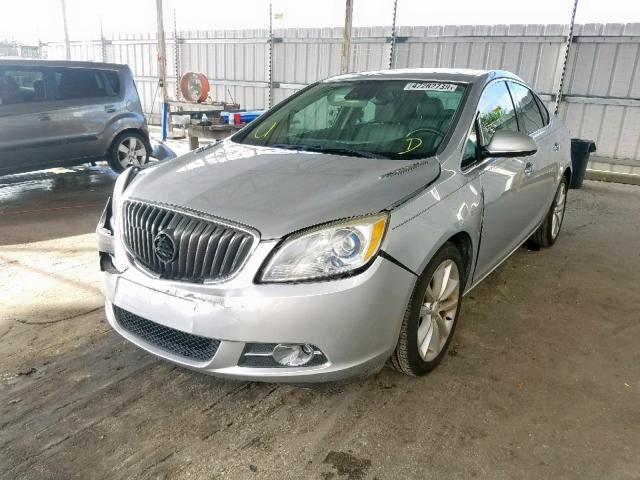 1G4PR5SK8E4237542 - 2014 BUICK VERANO CON SILVER photo 2