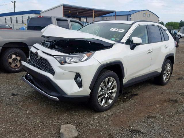 JTMN1RFV6KD511525 - 2019 TOYOTA RAV4 LIMIT WHITE photo 2