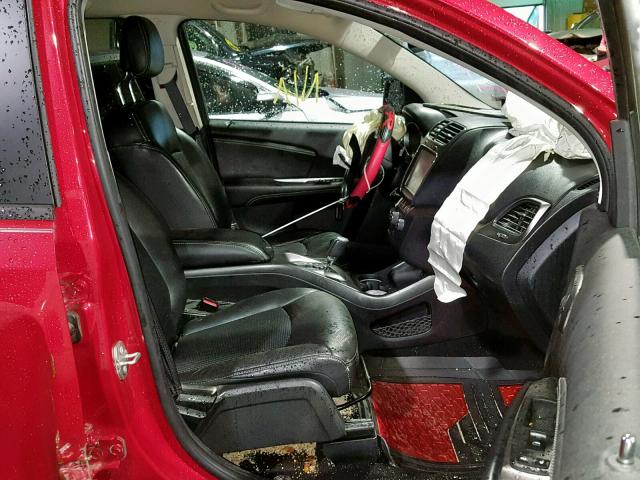 3C4PDDGG4GT140983 - 2016 DODGE JOURNEY CR RED photo 5