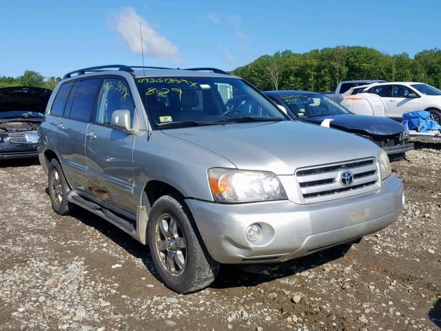 JTEEP21A640044753 - 2004 TOYOTA HIGHLANDER SILVER photo 1