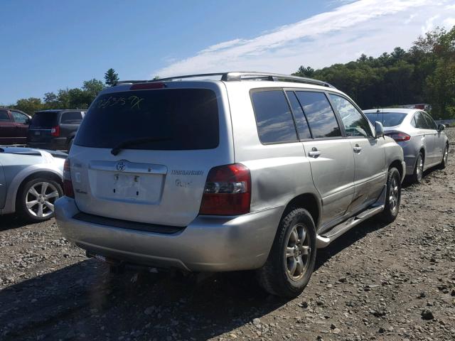 JTEEP21A640044753 - 2004 TOYOTA HIGHLANDER SILVER photo 4