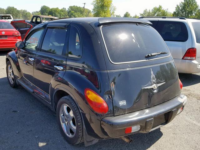 3C8FY68B32T313608 - 2002 CHRYSLER PT CRUISER BLACK photo 3