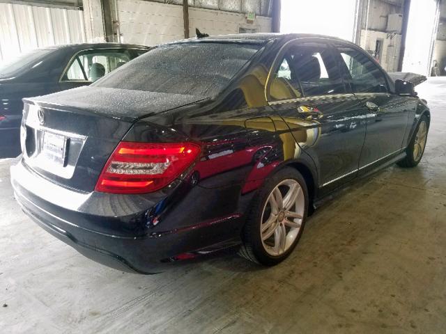 WDDGF4HB1EA904733 - 2014 MERCEDES-BENZ C 250 BLACK photo 4