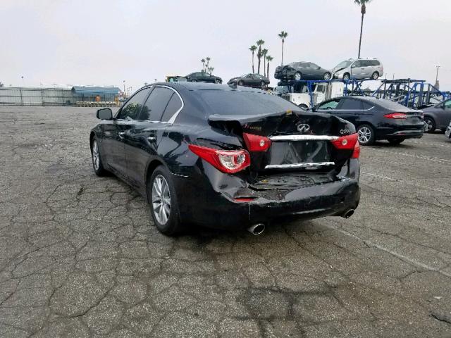 JN1BV7AP0FM332264 - 2015 INFINITI Q50 BASE BLACK photo 3