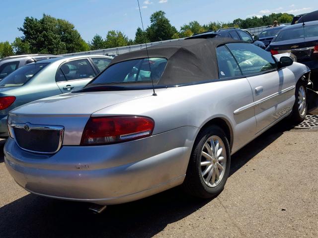 1C3EL55U91N699479 - 2001 CHRYSLER SEBRING LX SILVER photo 4