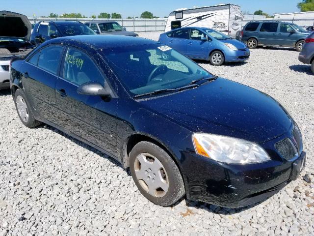 1G2ZF58B974275804 - 2007 PONTIAC G6 VALUE L BLACK photo 1