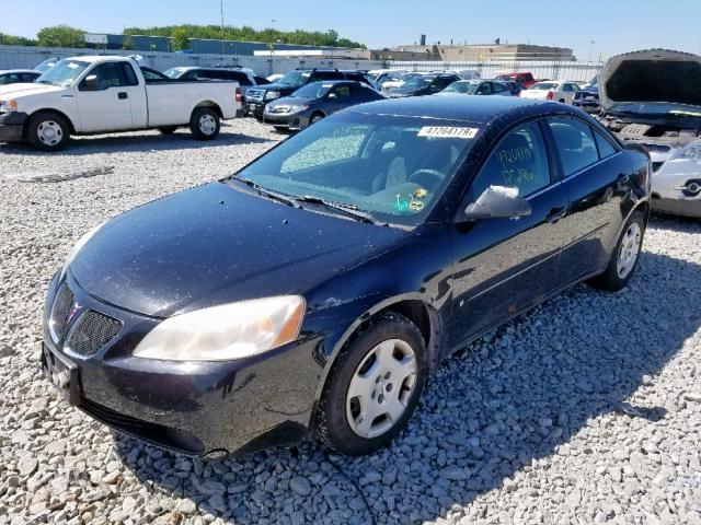 1G2ZF58B974275804 - 2007 PONTIAC G6 VALUE L BLACK photo 2