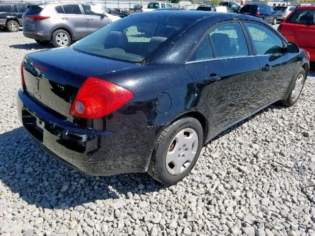 1G2ZF58B974275804 - 2007 PONTIAC G6 VALUE L BLACK photo 4