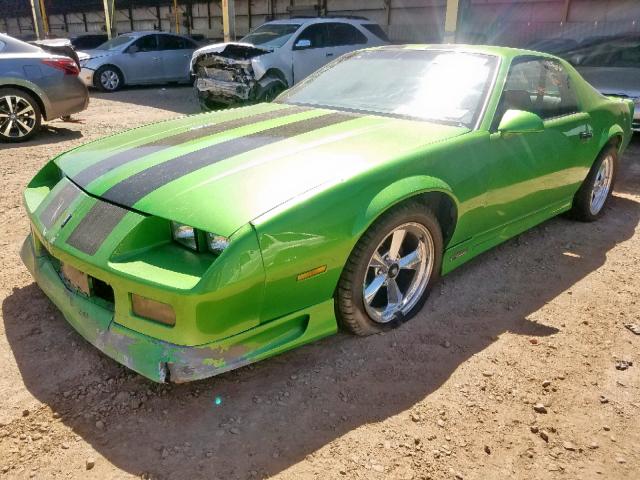 1G1FP23E2LL134142 - 1990 CHEVROLET CAMARO RS GREEN photo 2