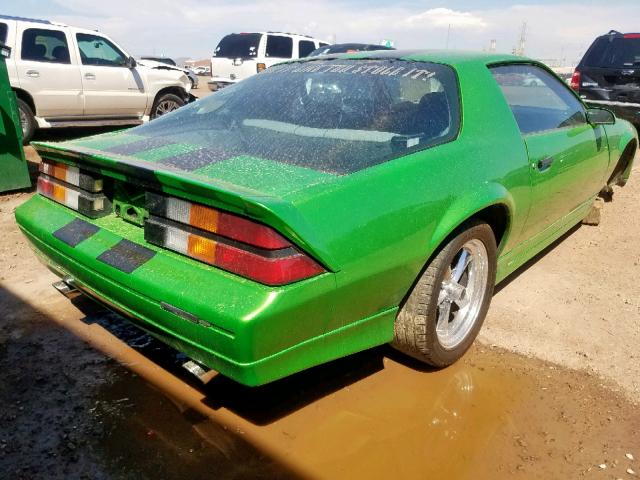 1G1FP23E2LL134142 - 1990 CHEVROLET CAMARO RS GREEN photo 4