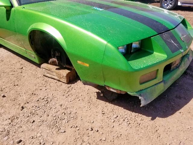 1G1FP23E2LL134142 - 1990 CHEVROLET CAMARO RS GREEN photo 9