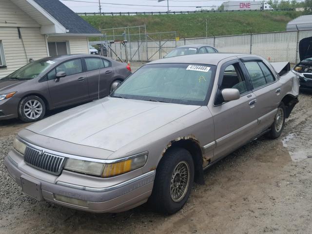 2MELM75W6RX692818 - 1994 MERCURY GRAND MARQ BEIGE photo 2