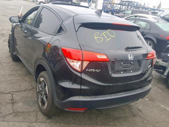 3CZRU6H58JG727487 - 2018 HONDA HR-V EX BLACK photo 3